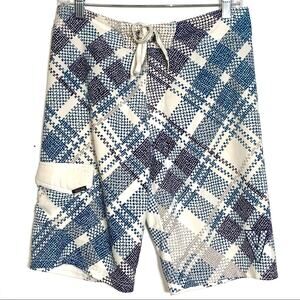 Valor blue and white Board shorts swim trunks size 30 small S